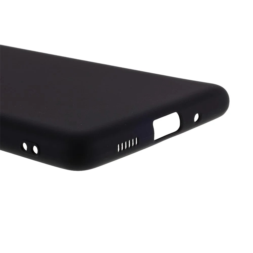For Samsung Galaxy S20 FE 4G/5G/S20 Lite/S20 FE 2022 Soft TPU Matte Finish Coating Slim Phone Case - Black - 6