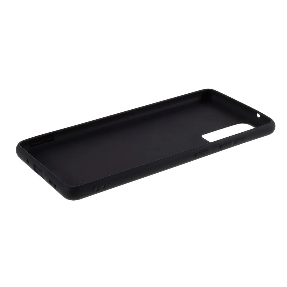 For Samsung Galaxy S20 FE 4G/5G/S20 Lite/S20 FE 2022 Soft TPU Matte Finish Coating Slim Phone Case - Black - 7