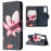 Pattern Printing Case Wallet Stand Leather Cover Protector for Samsung Galaxy S20 FE 4G/FE 5G/S20 Lite/S20 FE 2022 - Pink Flower - 1