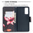 Pattern Printing Case Wallet Stand Leather Cover Protector for Samsung Galaxy S20 FE 4G/FE 5G/S20 Lite/S20 FE 2022 - Pink Flower - 6