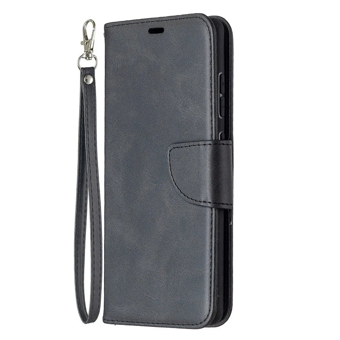 PU Leather Wallet Stand Phone Case for Samsung Galaxy S20 FE 4G/FE 5G/S20 Lite/S20 FE 2022 - Black - 2