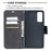 PU Leather Wallet Stand Phone Case for Samsung Galaxy S20 FE 4G/FE 5G/S20 Lite/S20 FE 2022 - Black - 6