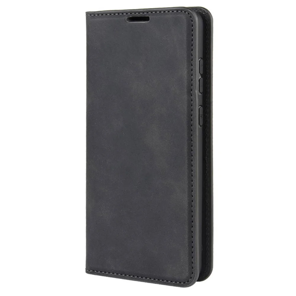 Silky Touch Leather Shell Case for Samsung Galaxy S20 FE 4G / FE 5G / S20 Lite / S20 FE 2022 - Black - 6