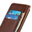 Auto-absorbed Split Leather Phone Shell for Samsung Galaxy M51 Side Fingerprint Version - Coffee - 7