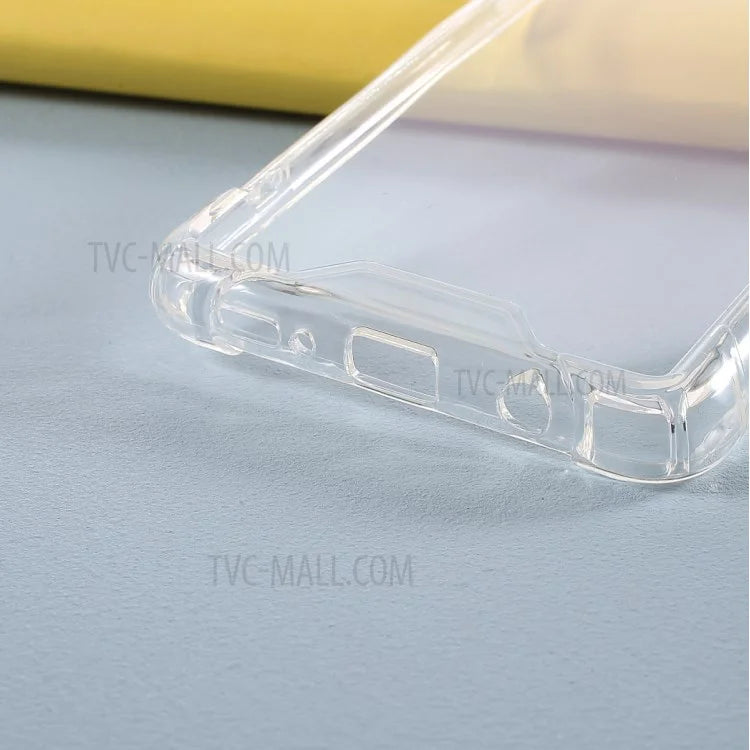 Drop-proof Glossy Acrylic + TPU Hybrid Case Shell for Samsung Galaxy A51 4G SM-A515 - Transparent - 4