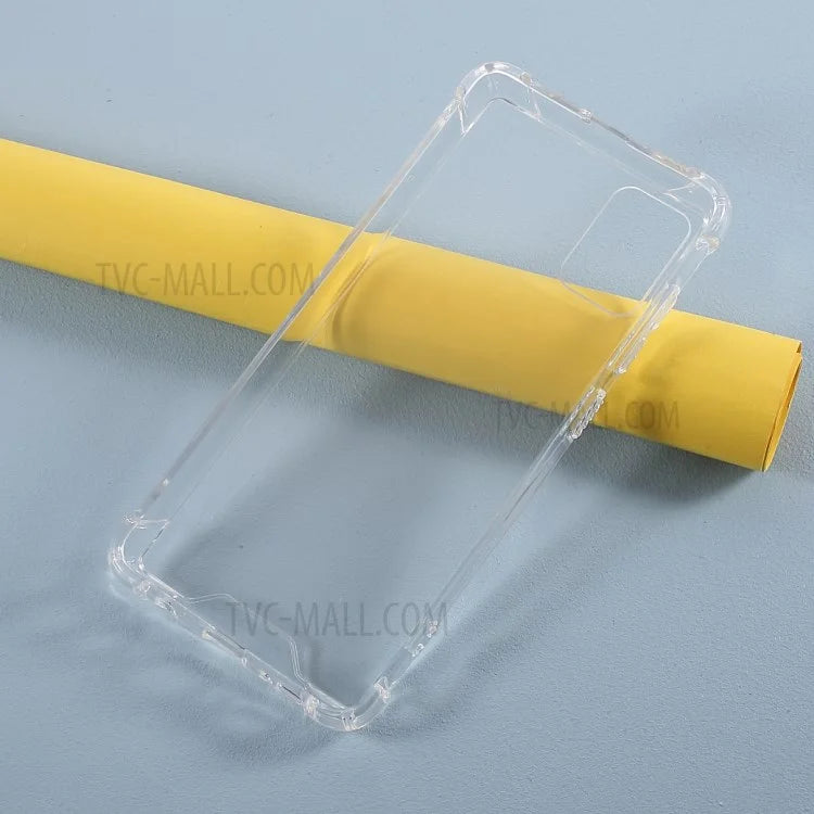 Drop-proof Glossy Acrylic + TPU Hybrid Case Shell for Samsung Galaxy A51 4G SM-A515 - Transparent - 5
