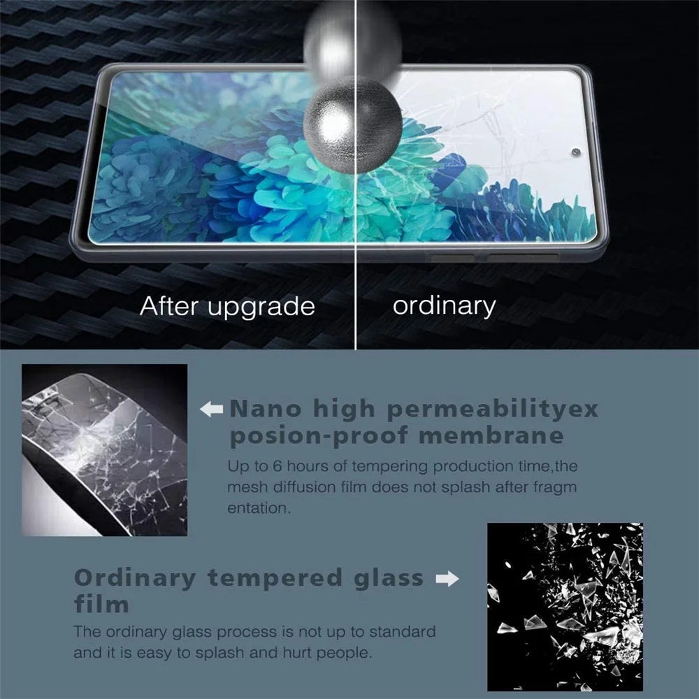 TPU Phone Cover Shell + Tempered Glass Screen Protector for Samsung Galaxy S20 FE 4G/FE 5G/S20 Lite/S20 FE 2022 - 4