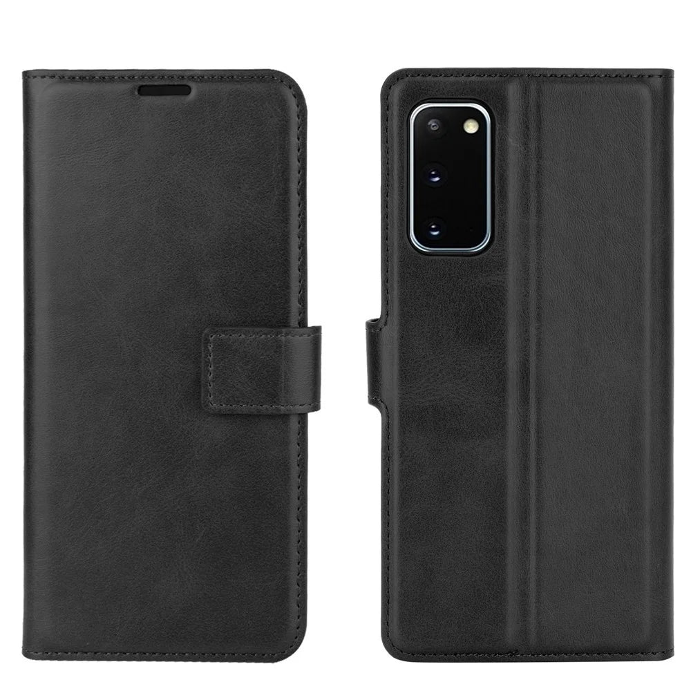Protective Shell Wallet Leather Stand Flip Case for Samsung Galaxy S20 FE 4G/FE 5G/S20 Lite/S20 FE 2022 - Black - 7