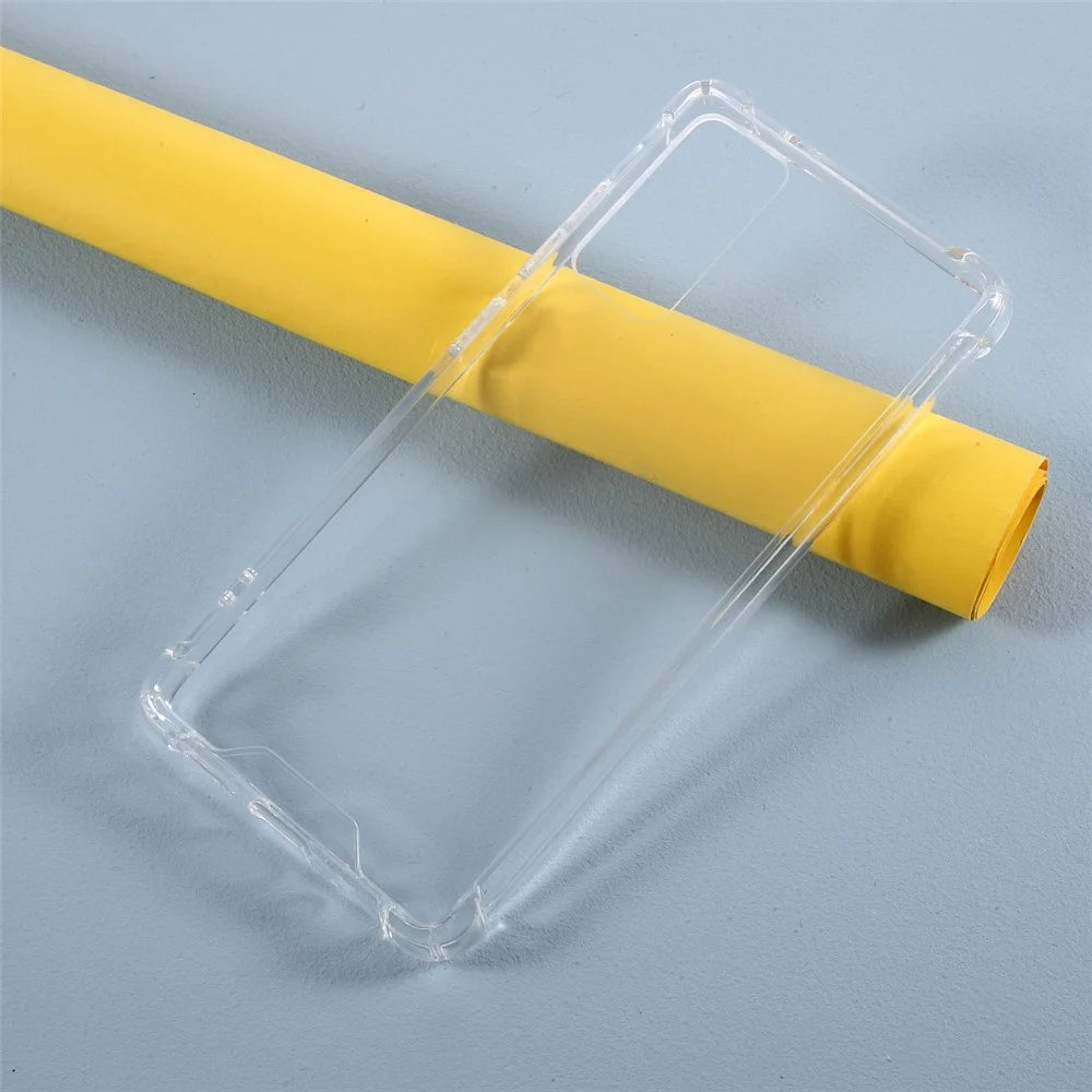 Shockproof Clear Acrylic Back + TPU Edge Combo Case for Samsung Galaxy S20 FE 4G/FE 5G/S20 Lite/S20 FE 2022 - 2