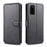 AZNS Wallet Leather Stand Case for Samsung Galaxy S20 FE 4G/FE 5G/S20 Lite/S20 FE 2022 - Black - 1