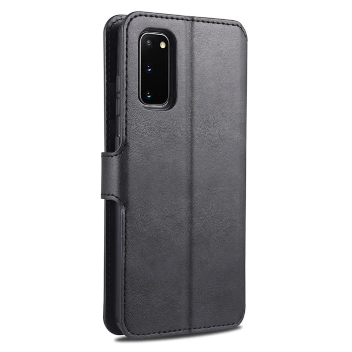AZNS Wallet Leather Stand Case for Samsung Galaxy S20 FE 4G/FE 5G/S20 Lite/S20 FE 2022 - Black - 3