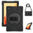 360° Swivel PC + Silicone Combo Kickstand Shell with Shoulder Strap for Samsung Galaxy Tab A7 10.4 (2020) / (2022) - Black - 1