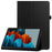 Litchi Skin Leather Stand Case for Samsung Galaxy Tab S7 T870 / T875 / S8 - Black - 1