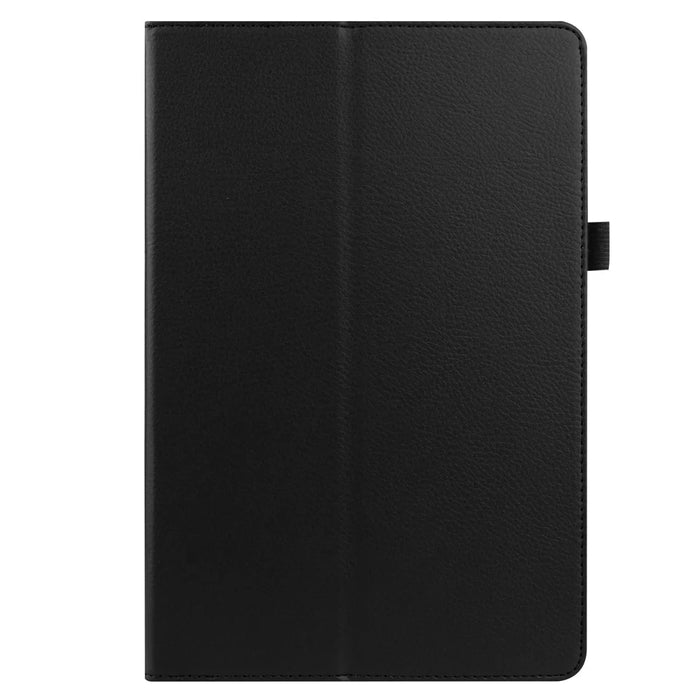 Litchi Skin Leather Stand Case for Samsung Galaxy Tab S7 T870 / T875 / S8 - Black - 3