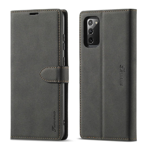 FORWENW F1 Series Case for Samsung Galaxy S20 FE/S20 Fan Edition/S20 FE 5G/S20 Fan Edition 5G/S20 Lite/S20 FE 2022 Leather Wallet Stand Cover - Black - 2