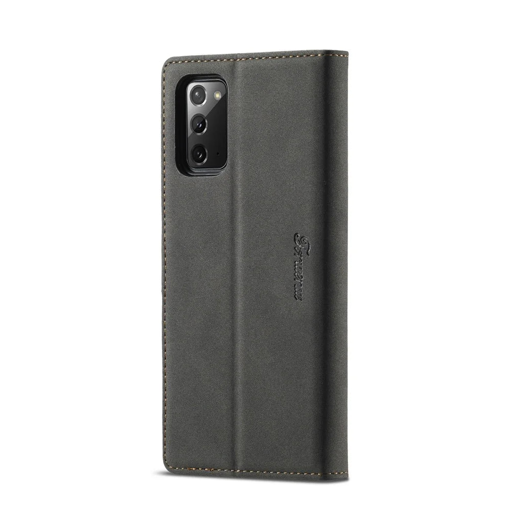 FORWENW F1 Series Case for Samsung Galaxy S20 FE/S20 Fan Edition/S20 FE 5G/S20 Fan Edition 5G/S20 Lite/S20 FE 2022 Leather Wallet Stand Cover - Black - 3
