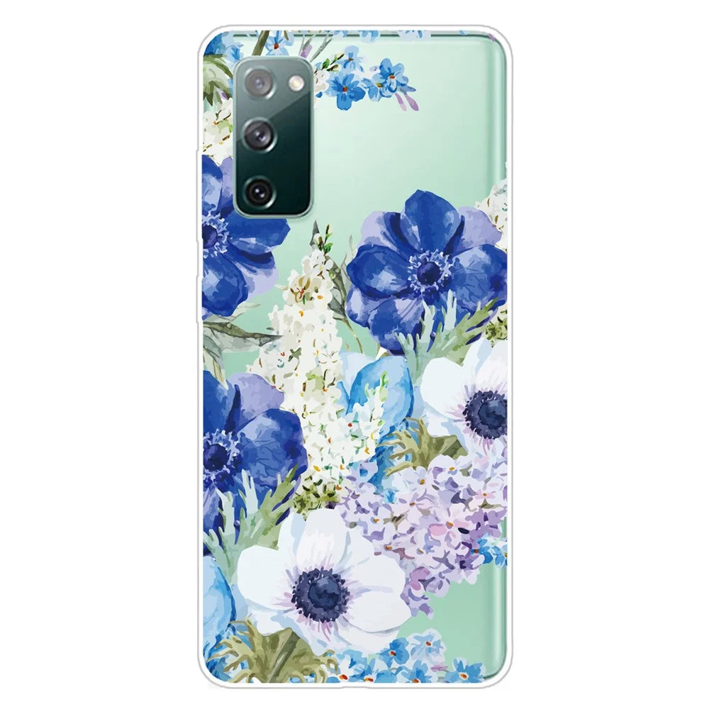 Stylish Pattern Printing TPU Case for Samsung Galaxy S20 FE/S20 Fan Edition/S20 FE 5G/S20 Fan Edition 5G/S20 Lite/S20 FE 2022 - Pretty Flowers - 1