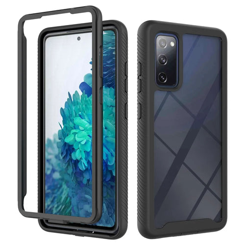 PC + TPU Case for Samsung Galaxy S20 FE/S20 Fan Edition/S20 FE 5G/S20 Fan Edition 5G/S20 Lite/S20 FE 2022 Shockproof Cover - Black - 1