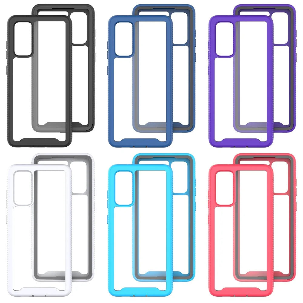 PC + TPU Case for Samsung Galaxy S20 FE/S20 Fan Edition/S20 FE 5G/S20 Fan Edition 5G/S20 Lite/S20 FE 2022 Shockproof Cover - Black - 2