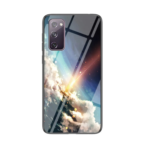Starry Sky Pattern Tempered Glass + PC + TPU Combo Case for Samsung Galaxy S20 FE 5G/Fan Edition 5G/S20 FE/Fan Edition/S20 Lite/S20 FE 2022 - Meteor - 1