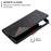 Geometric Pattern Leather Stand Case Card Holder Shell for Samsung Galaxy A42 5G - Black - 3