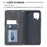 Geometric Pattern Leather Stand Case Card Holder Shell for Samsung Galaxy A42 5G - Black - 4