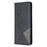 Geometric Pattern Leather Stand Case Card Holder Shell for Samsung Galaxy A42 5G - Black - 7