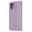 Imprint Butterfly Flowers Leather Shell Wallet Phone Case for Samsung Galaxy A42 5G - Light Purple - 3