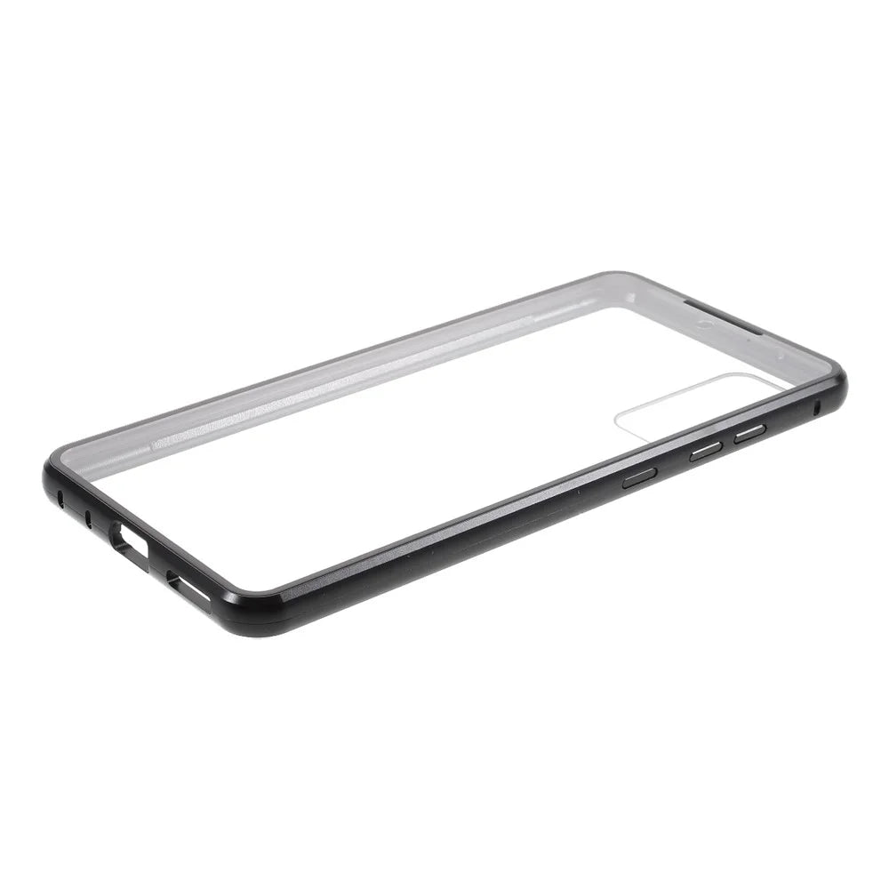 Cover for Samsung Galaxy S20 FE/S20 Fan Edition/S20 FE 5G/S20 Fan Edition 5G/S20 Lite/S20 FE 2022, All-inclusive Detachable Metal + Two-sided Tempered Glass Case (No Fingerprint Unlocked) - Black - 7
