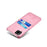 PU Leather Coated Hard PC Cover with Double Card Slots for Samsung Galaxy A42 5G - Rose Gold - 4