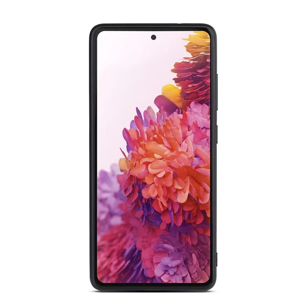 For Samsung Galaxy S20 FE/Fan Edition/S20 FE 5G/Fan Edition 5G/S20 Lite/S20 FE 2022 Litchi Texture Genuine Leather Coated TPU PC Combo Case - Black - 3