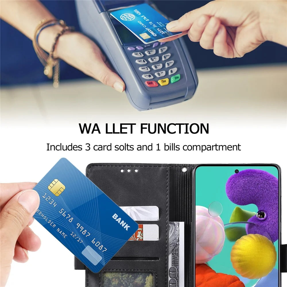 For Samsung Galaxy S20 FE/S20 Fan Edition/S20 FE 5G/S20 Fan Edition 5G/S20 Lite/S20 FE 2022 Vintage Splicing Style Wallet Stand Leather Cover Case - Black - 4