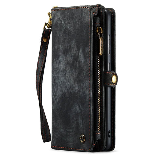 CASEME for Samsung Galaxy S20 FE / S20 Fan Edition / S20 FE 5G / S20 Fan Edition 5G / S20 Lite / S20 FE 2022 008 Series Multi-function 2-in-1 Wallet TPU+PU Leather Phone Case - Black - 2