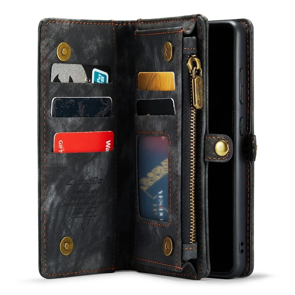 CASEME for Samsung Galaxy S20 FE / S20 Fan Edition / S20 FE 5G / S20 Fan Edition 5G / S20 Lite / S20 FE 2022 008 Series Multi-function 2-in-1 Wallet TPU+PU Leather Phone Case - Black - 4