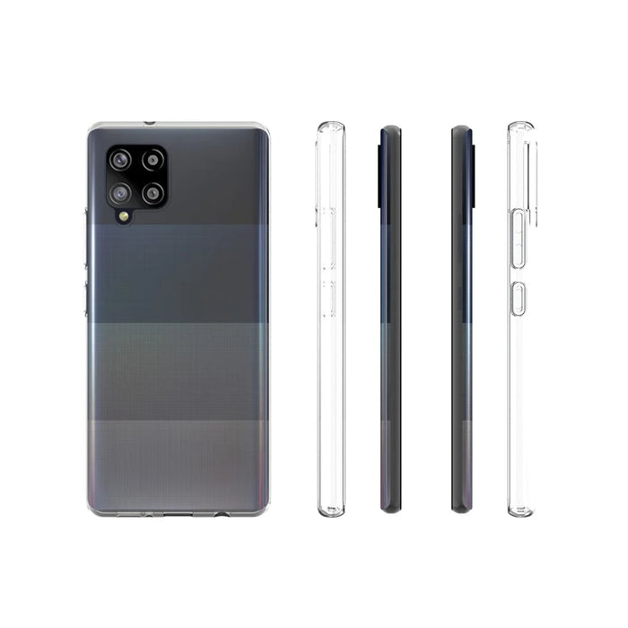 10Pcs/Pack Clear Cover with Non-slip Inner for Samsung Galaxy A42 5G Soft TPU Case - 7