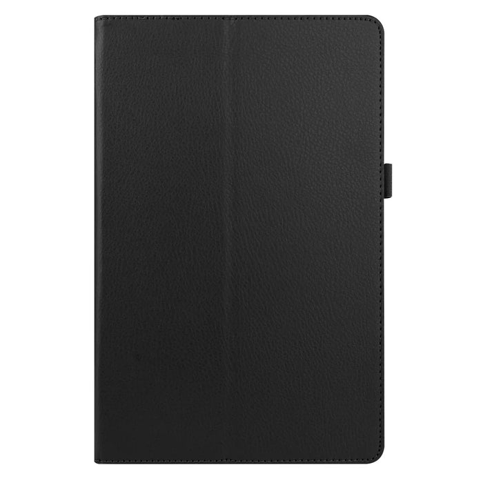 For Samsung Galaxy Tab A7 10.4 (2022) / (2020) Litchi Texture Leather Tablet Case with Stand Phone Cover - Black - 2