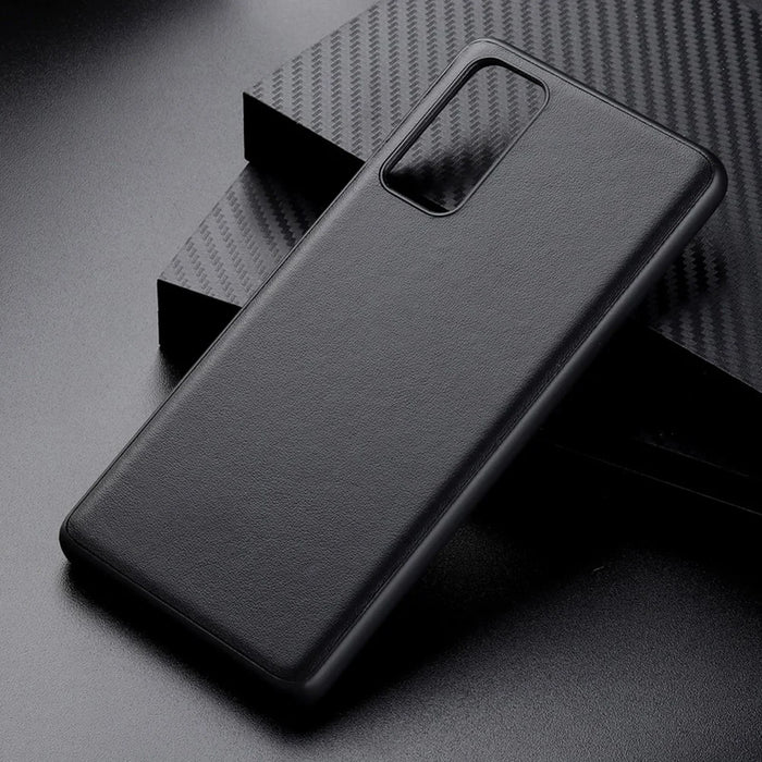 For Samsung Galaxy S20 FE/S20 Fan Edition/S20 FE 5G/S20 Fan Edition 5G/S20 Lite/S20 FE 2022 Genuine Leather Coated TPU + PC Shell - Black - 4