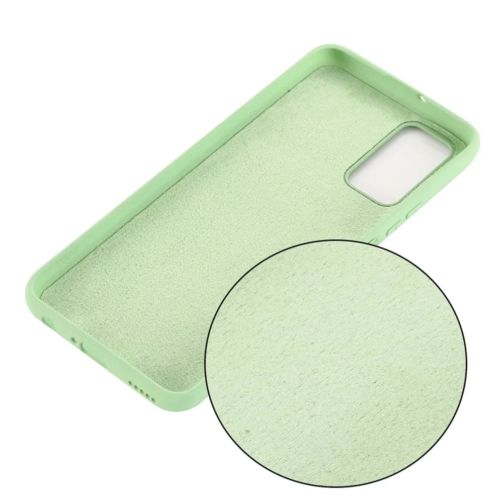 Liquid Silicone Phone Cover for Samsung Galaxy S20 FE/S20 FE 5G/S20 Lite/S20 FE 2022 - Green - 3