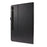Crazy Horse Texture Two-Fold Design Leather Cover Case for Samsung Galaxy Tab S7 / S8 - Black - 3