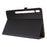 Crazy Horse Texture Two-Fold Design Leather Cover Case for Samsung Galaxy Tab S7 / S8 - Black - 5