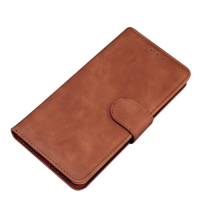 Wallet Stand Magnetic Clasp PU Leather Case for Samsung Galaxy S20 FE 4G/5G/2022/S20 Lite - Brown - 3