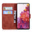Wallet Stand Magnetic Clasp PU Leather Case for Samsung Galaxy S20 FE 4G/5G/2022/S20 Lite - Brown - 7