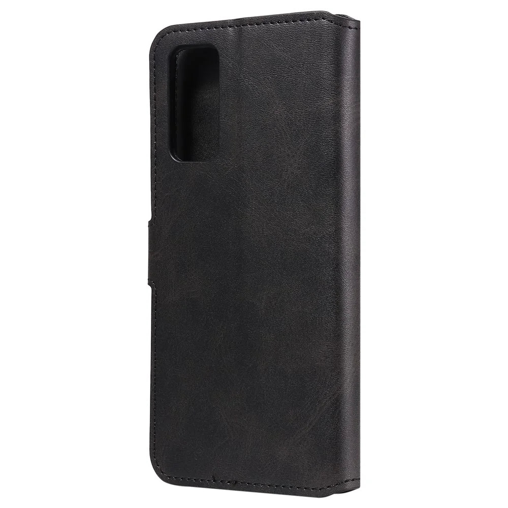 Wallet + Stand Classic Style Flip Leather Phone Case for Samsung Galaxy S20 FE 4G/5G/2022/S20 Lite - Black - 3