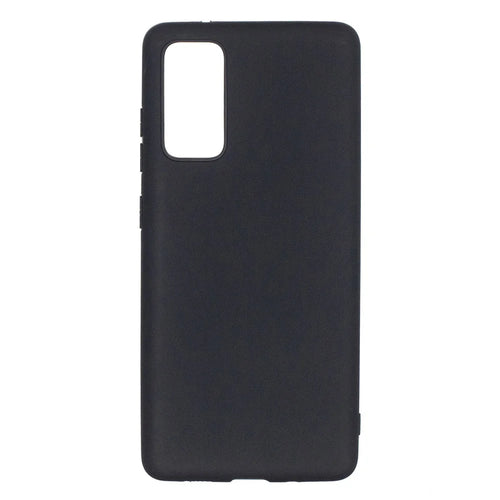 Pure Colour Matte Soft TPU Cover Phone Case for Samsung Galaxy S20 FE 4G / 5G / 2022 / S20 Lite - Black - 1