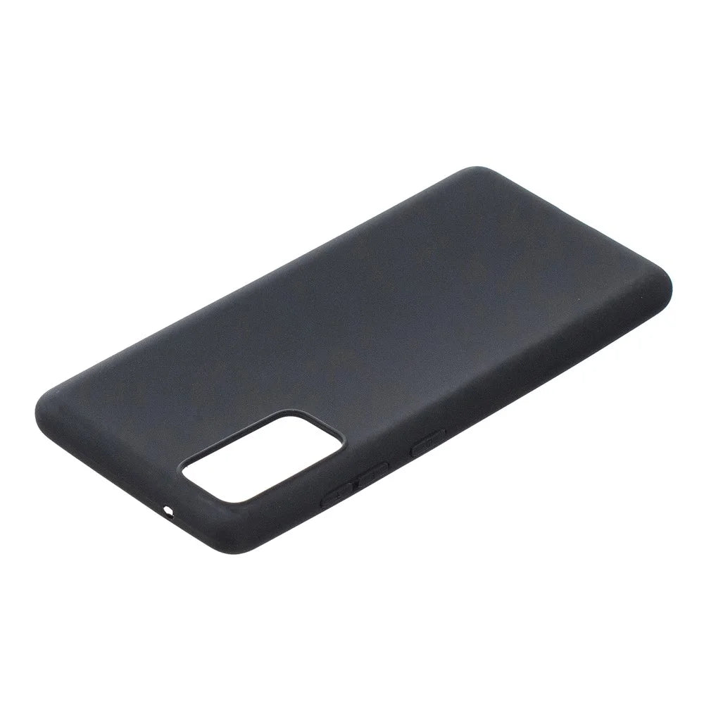 Pure Colour Matte Soft TPU Cover Phone Case for Samsung Galaxy S20 FE 4G / 5G / 2022 / S20 Lite - Black - 3