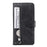 Zipper Pocket Leather Wallet Stand Case for Samsung Galaxy S20 FE 4G/5G/2022/S20 Lite - Black - 2