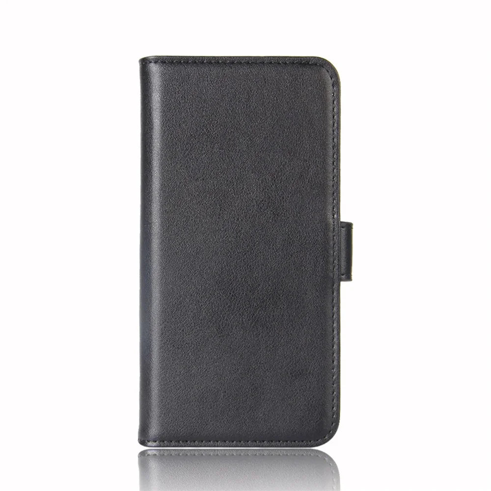 For Samsung Galaxy S20 FE 4G / 5G / 2022 / S20 Lite Phone Cases Genuine Split Leather Wallet Mobile Cover Stand - Black - 3