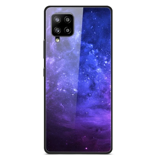 Pattern Printing for Samsung Galaxy A42 5G Glass + PC + TPU Hybrid Case - Star River - 1