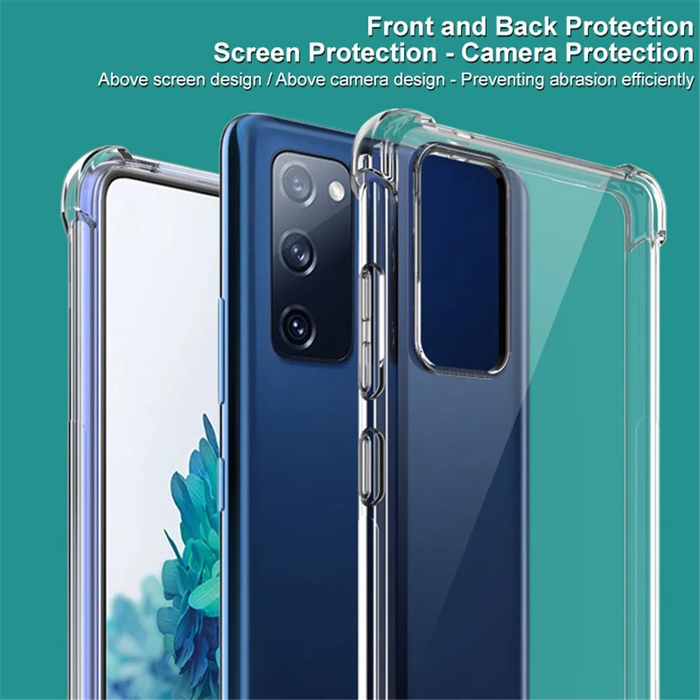 IMAK Airbag Shockproof TPU Shell + Screen Film for Samsung Galaxy S20 Lite / S20 FE/S20 Fan Edition / S20 FE 5G/S20 Fan Edition 5G - Transparent - 4