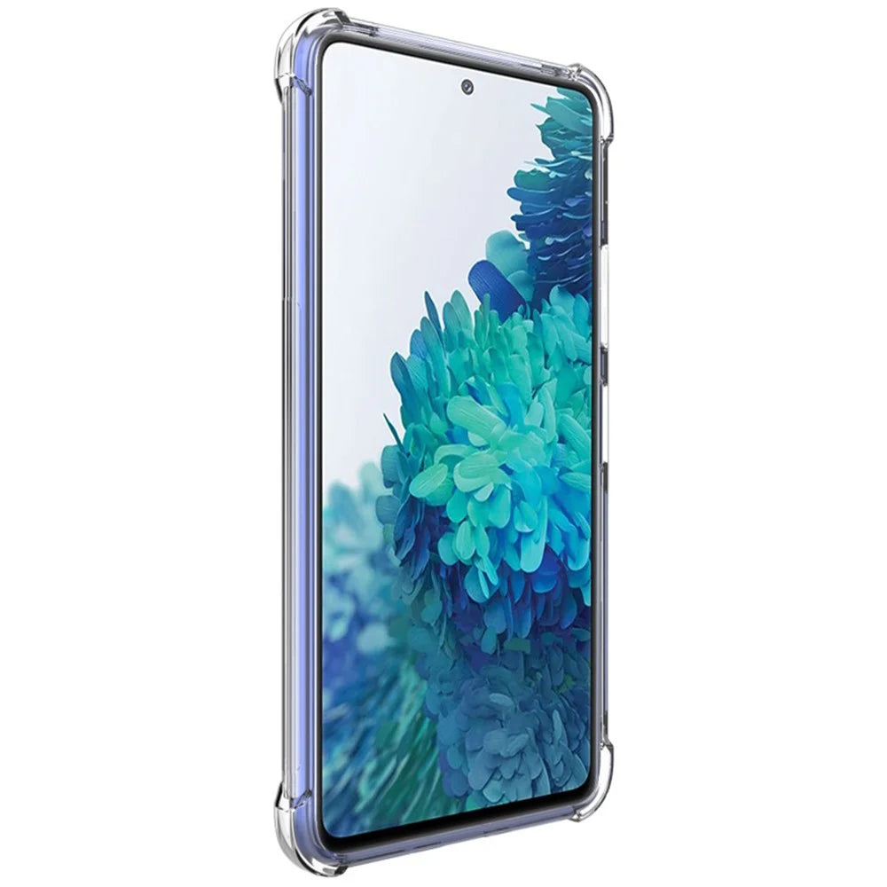 IMAK Airbag Shockproof TPU Shell + Screen Film for Samsung Galaxy S20 Lite / S20 FE/S20 Fan Edition / S20 FE 5G/S20 Fan Edition 5G - Transparent - 5